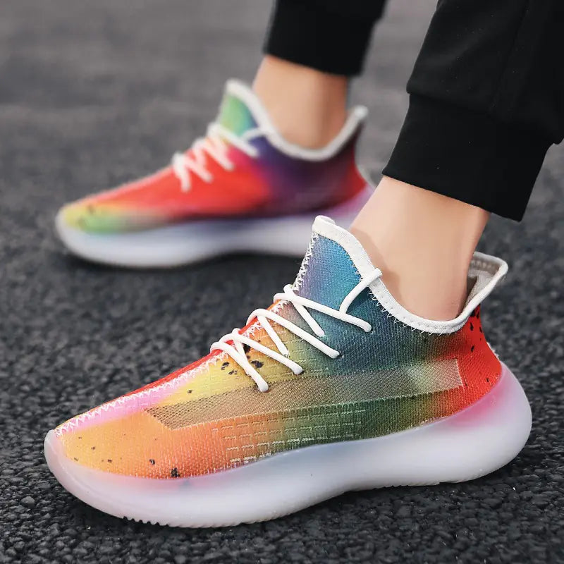 Men's Breathable Sports Shoes - Yeezy 350 V3 (New Style)